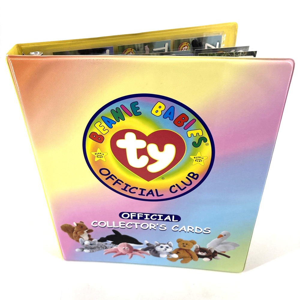 Ty Beanie Babies Official Club Collector's Cards Binder + 40 Series II‎ Cards